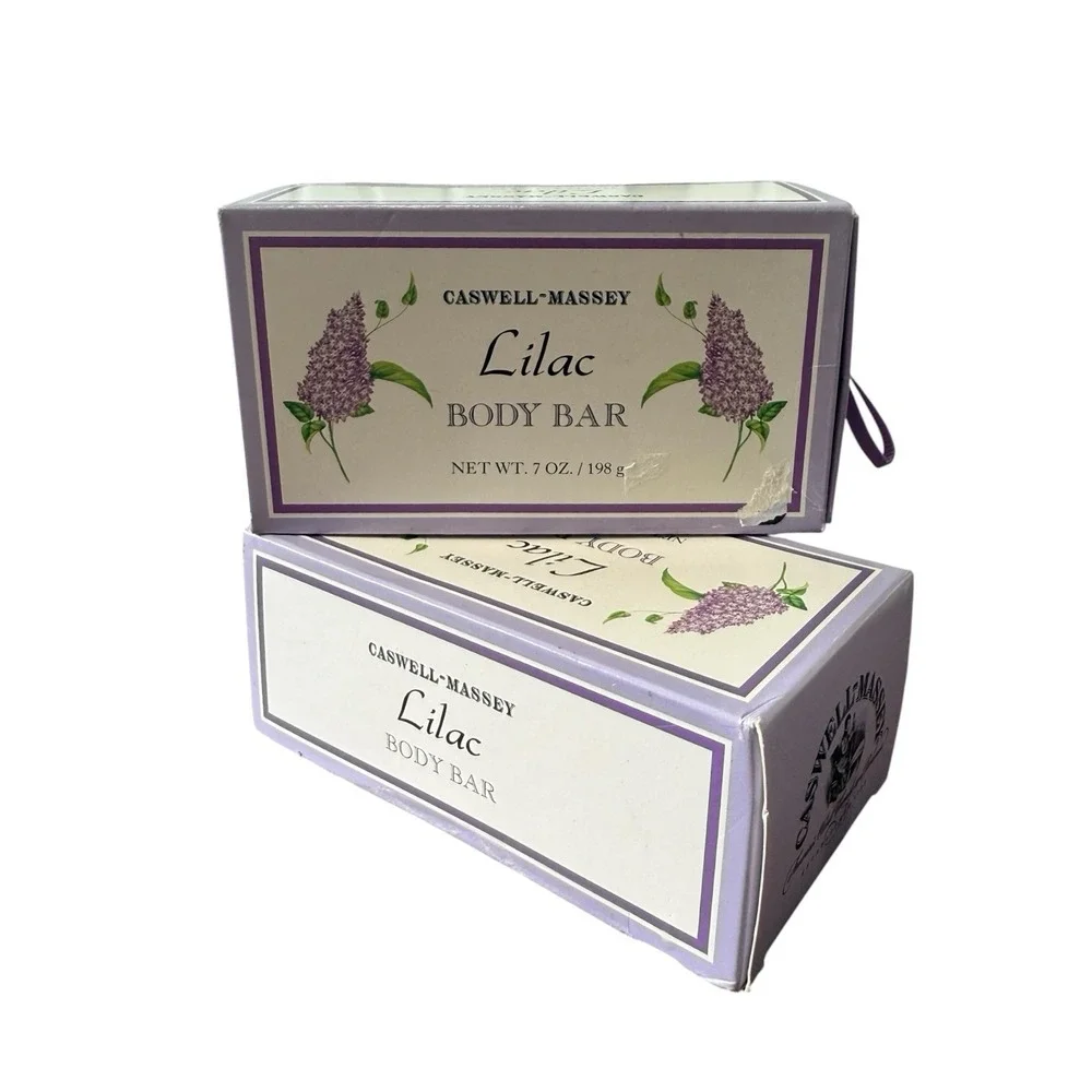 Caswell Massey lilac Body Bar Soap 7oz Lot Of‎ 2 Discontinued HTF